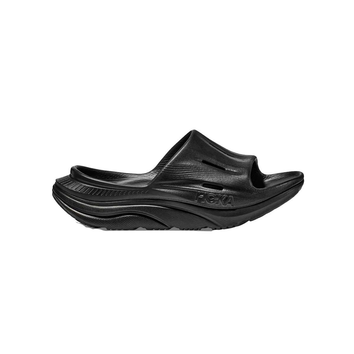 Hoka Ora Recovery Slide 3 Sandal in Black and Black
